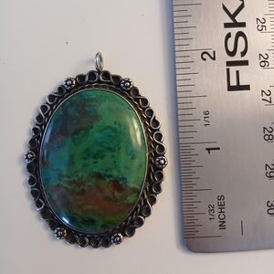 Elegant Green and Brown Pendant